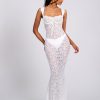 Dresses Miss Circle | Veronica White Lace Maxi Dress